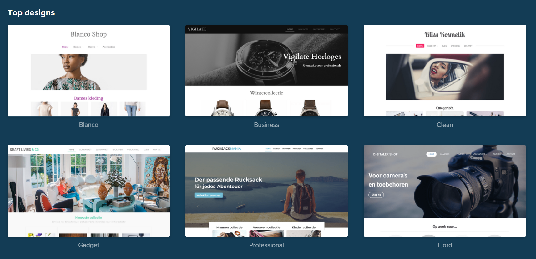JouwWeb design kiezen
